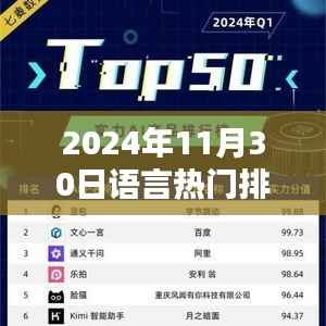 2024年语言热门排名启示,把握未来,语言的力量照亮人生舞台