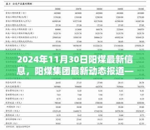 阳煤集团最新动态报道,聚焦阳煤未来发展展望(2024年11月30日最新信息)