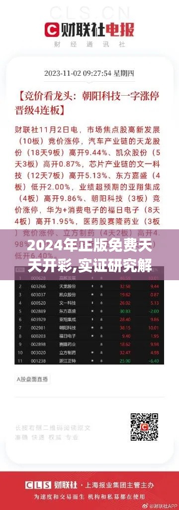 2024年正版免费天天开彩,实证研究解释定义_网页版110.401-4