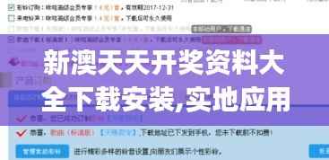 新澳天天开奖资料大全下载安装,实地应用验证数据_投资版6.847