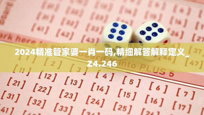 2024精准管家婆一肖一码,精细解答解释定义_Z4.246