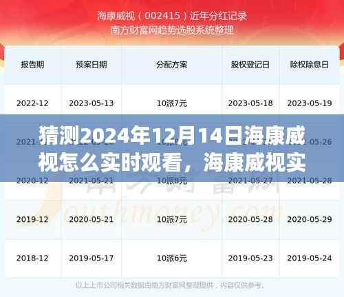 海康威视实时观看体验评测,展望未来的实时观看体验与评测(2024年12月14日)