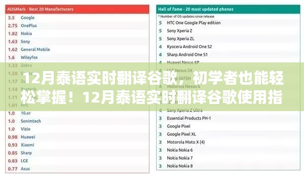 12月泰语实时翻译谷歌,使用指南,初学者也能轻松掌握!