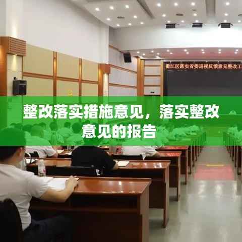 整改落实措施意见,落实整改意见的报告